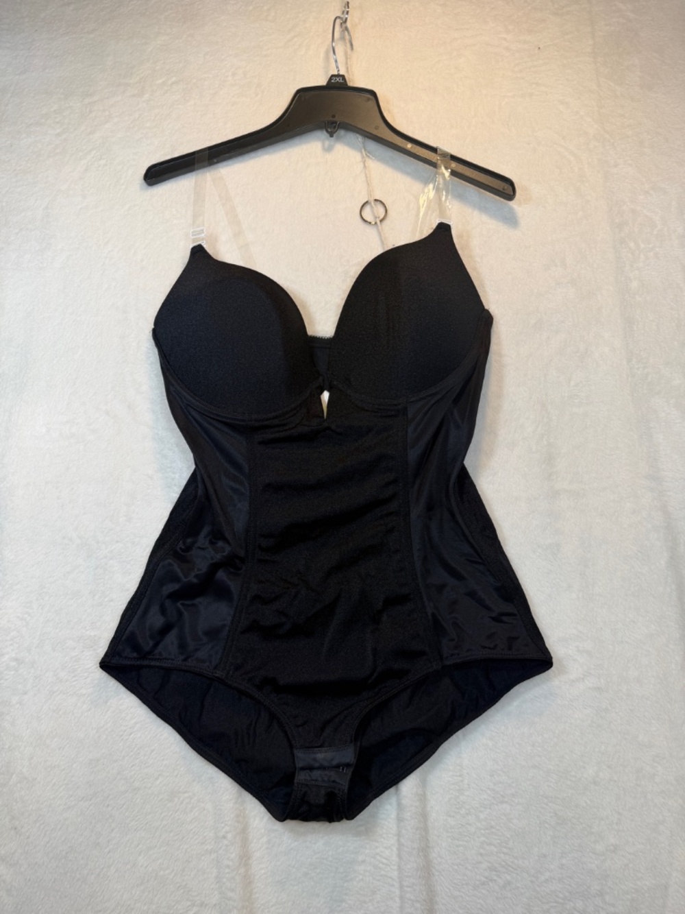 Body by Max Shapewear Bodysuit Womens Size 16 / 38C Coquette Satin Sexy - Picture 2 of 7
